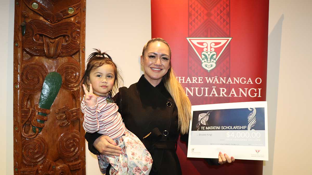 Brooke Kingi with Te Matatini Scholarship