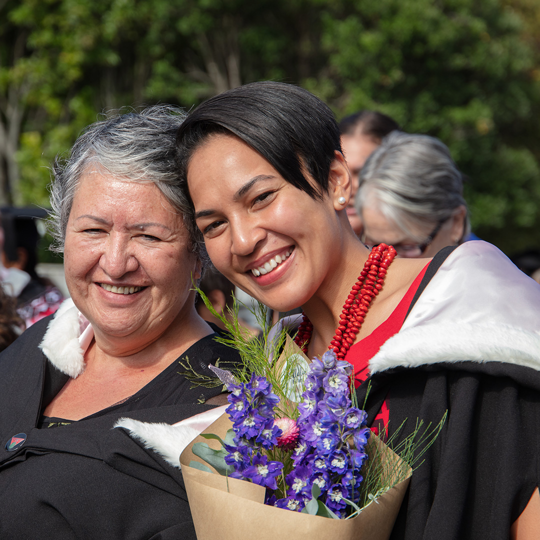 Photo of graduating pair