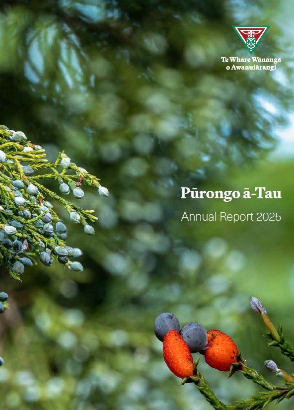 Te Whare Wānanga o Awanuiārangi Annual Report 2025 Cover