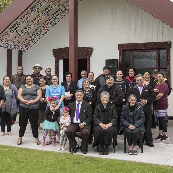 photo of people at toroa marae