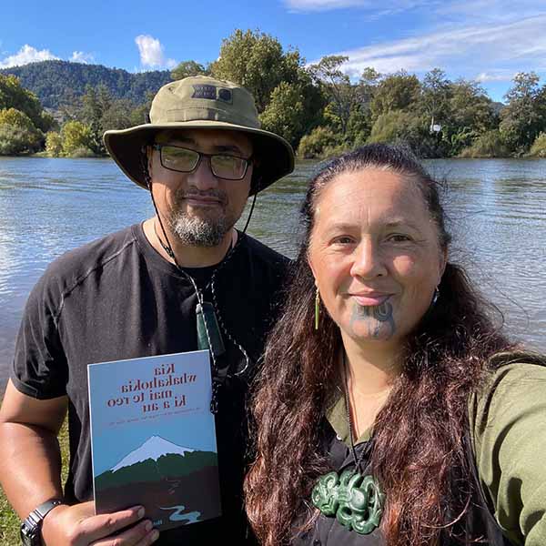 Hotukura Wharehoka and her husband, Jonathan Wilson