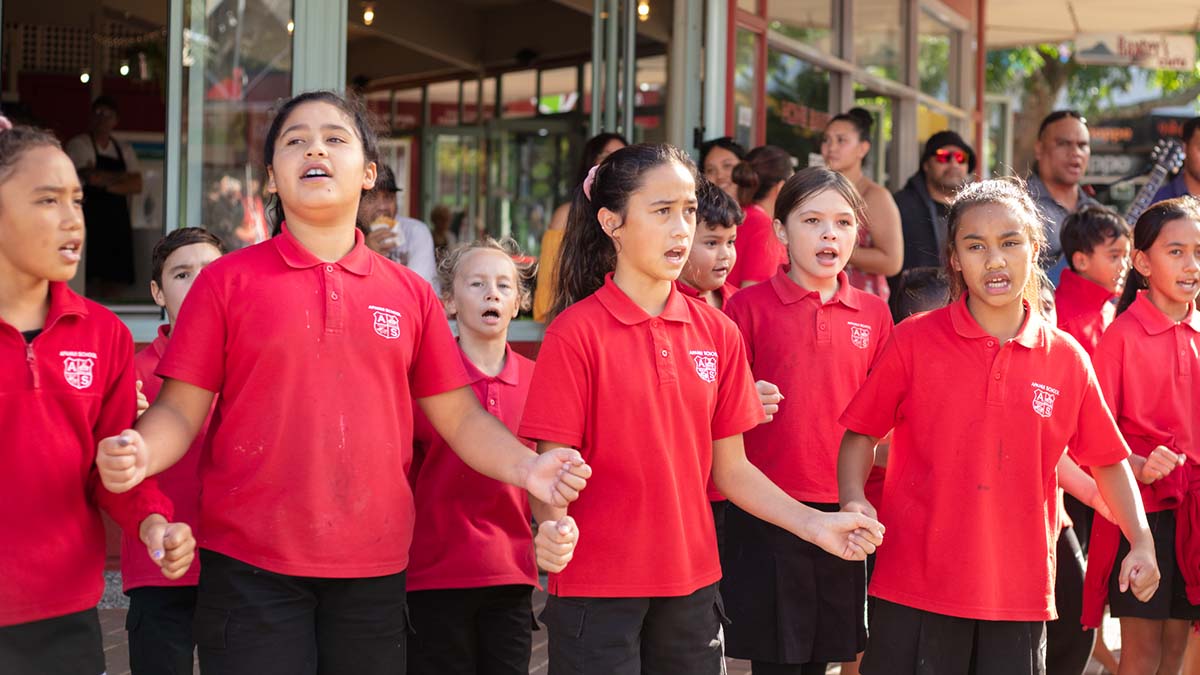 Apanui School on campus in Whakatāne