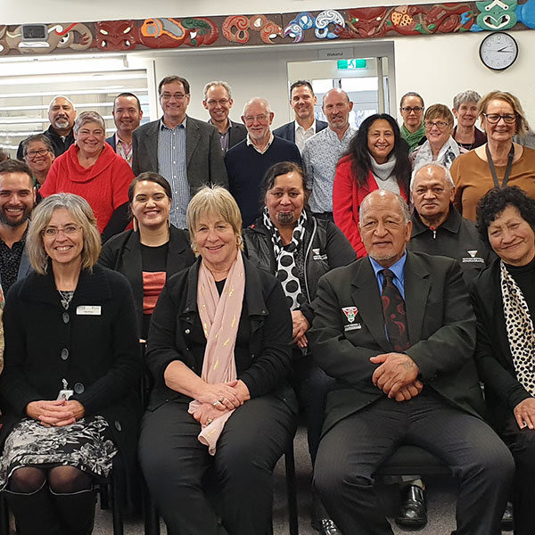 BOPDHB, Te Rūnanga Hauora Māori o Te Moana ā Toi and Te Whare Wānanga o Awanuiārangi celebrating the official launch of te reo Māori lessons at Whakatāne and Tauranga hospitals.