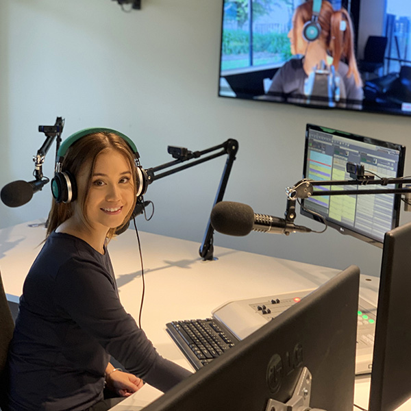 One of the Te Poutairanga Pāho o te Motu studios where tauira will learn the practical skills to equip them in the broadcasting industry.