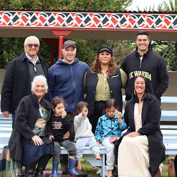 Jefferies family at Waiaua marae