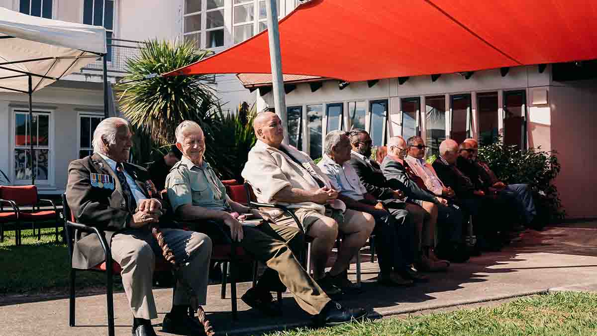 Veterans attending a seminar