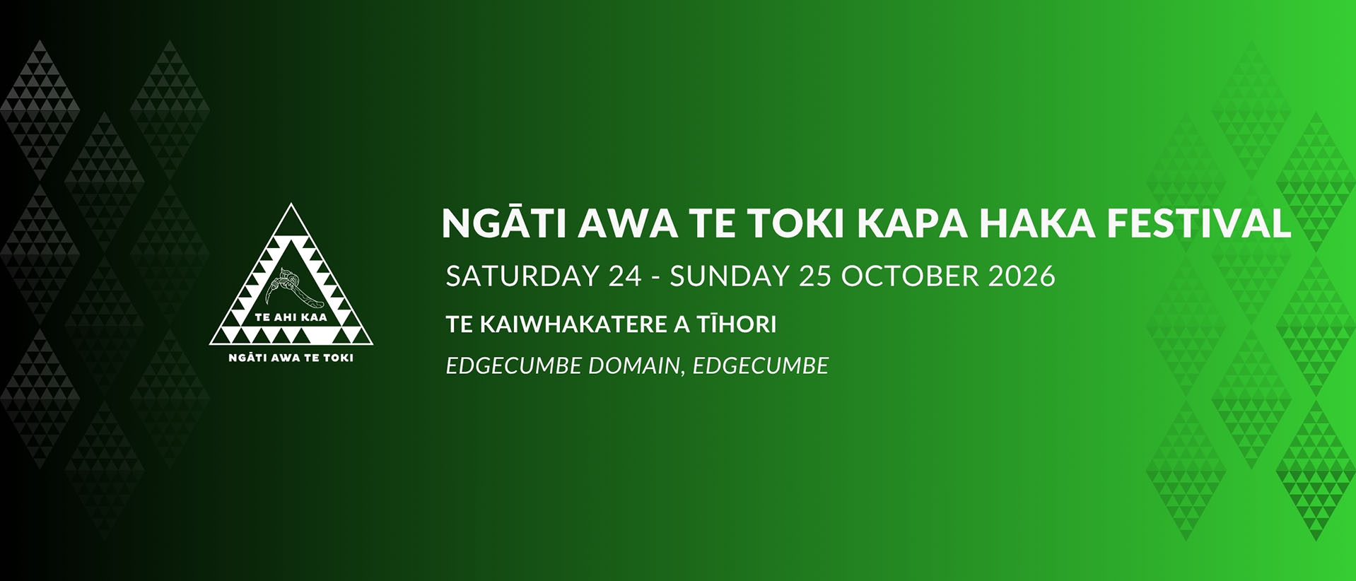 Ngāti Awa Te Toki banner